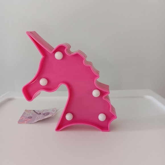 NEW Greenbriar Intl. Unicorn Decor Mini Light Standup Battery Operated Pink 3" - Picture 6 of 6